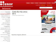 Tablet Screenshot of belianorte.cenor.es